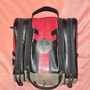 Red and Black Deadpool Toiletry Bag
